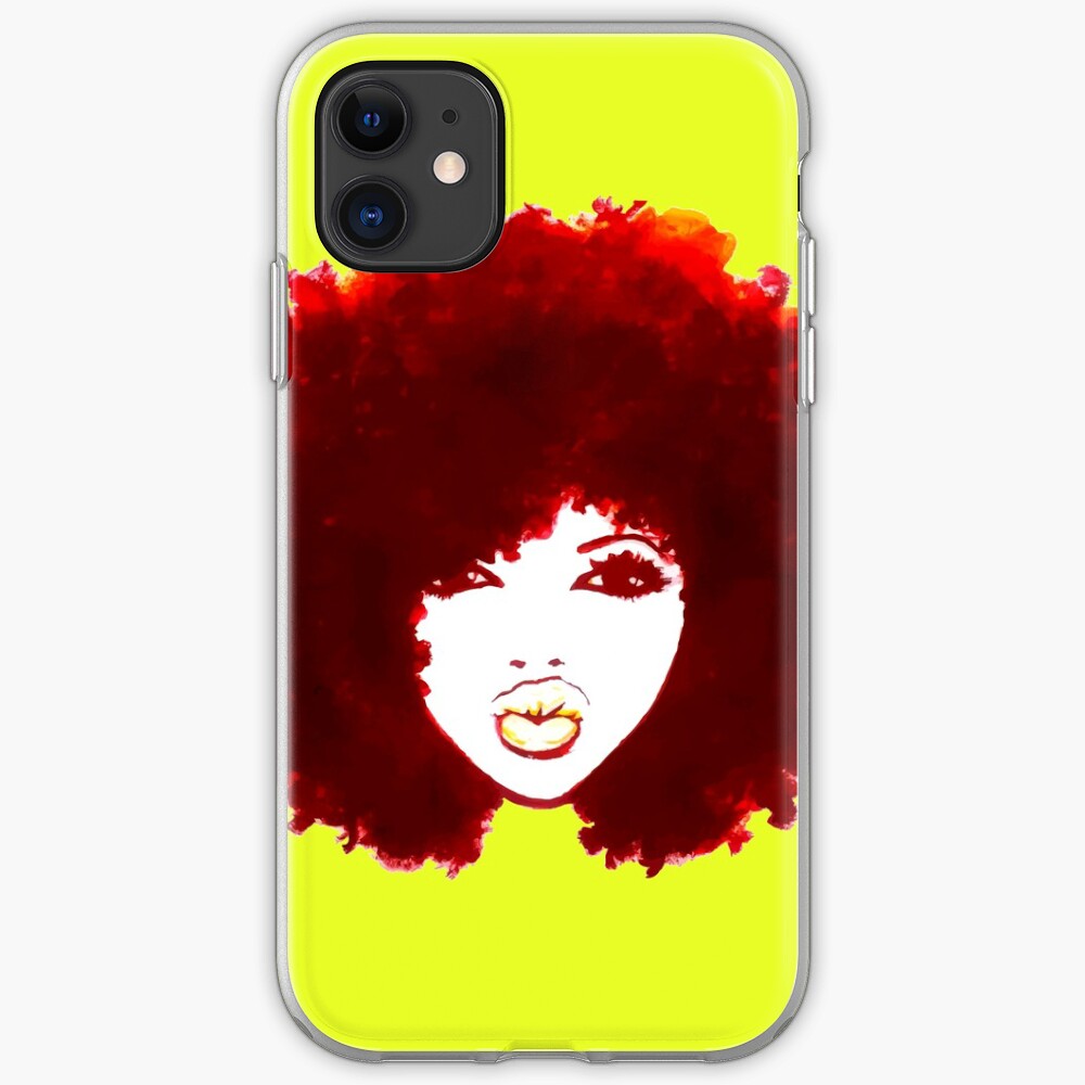 Autumn Afro Natural Hair Curly Hair Pretty Girl iPhone Case & Cover