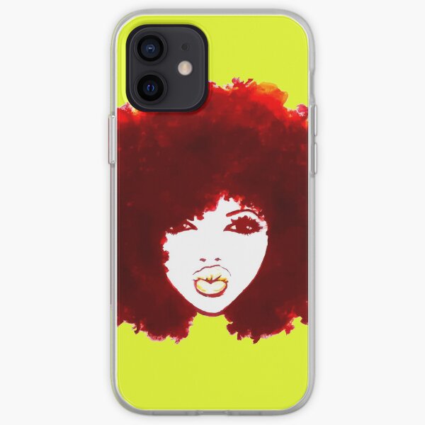 Autumn Afro Natural Hair Curly Hair Pretty Girl iPhone Soft Case