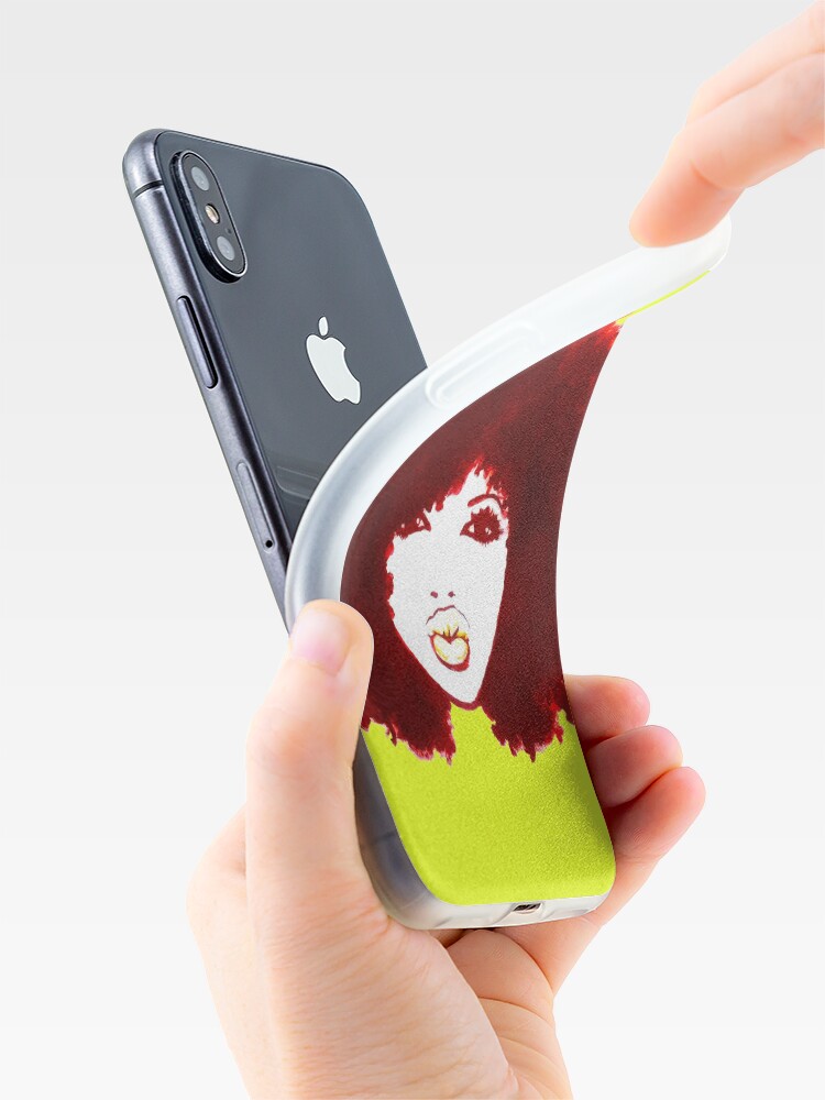 Alternate view of Autumn Afro Natural Hair Curly Hair Pretty Girl iPhone Case & Cover