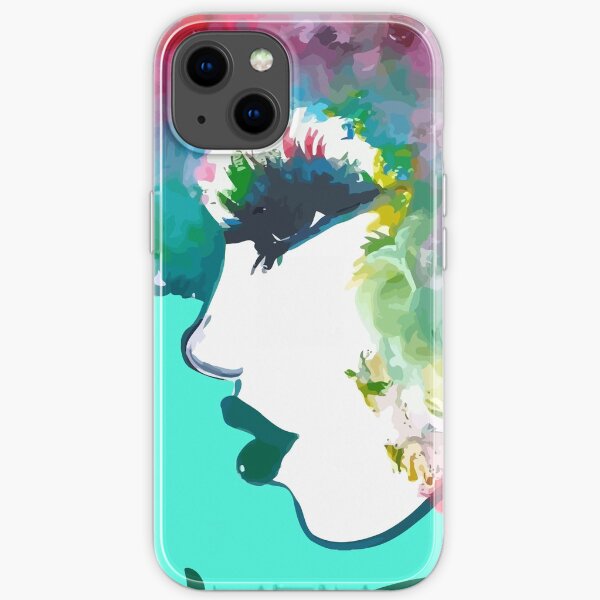 I Fall In Love With The Hair I'm Born With Rainbow hair Natural hair tees iPhone Soft Case