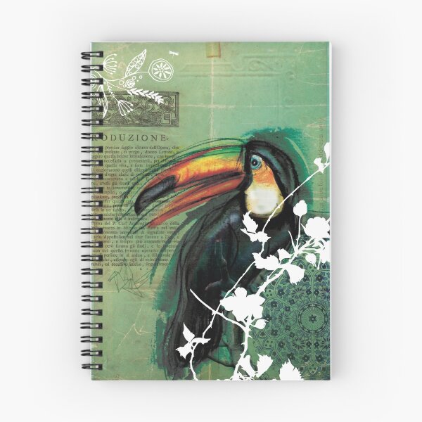 Item preview, Toucan- Antique Plate- Mixed Media designed and sold by Narelle Craven.