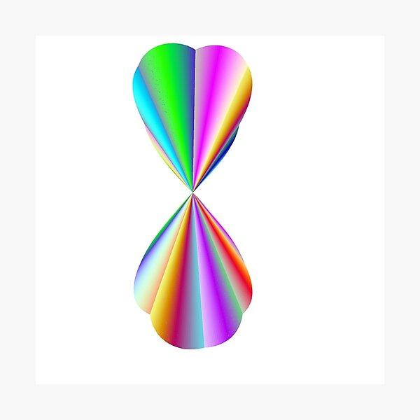 Rainbow Hearts Photographic Print