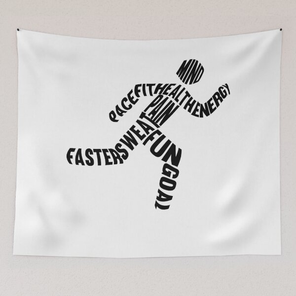 Item preview, Running Man Typography designed and sold by Daytone.