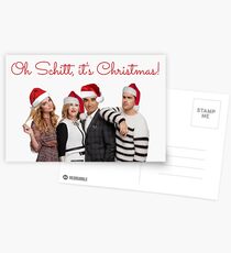 Schitt's Creek Christmas cards, Funny Xmas cards, Meme greeting cards, Schitt's Creek mugs, Schitt's Creek stickers Postcards