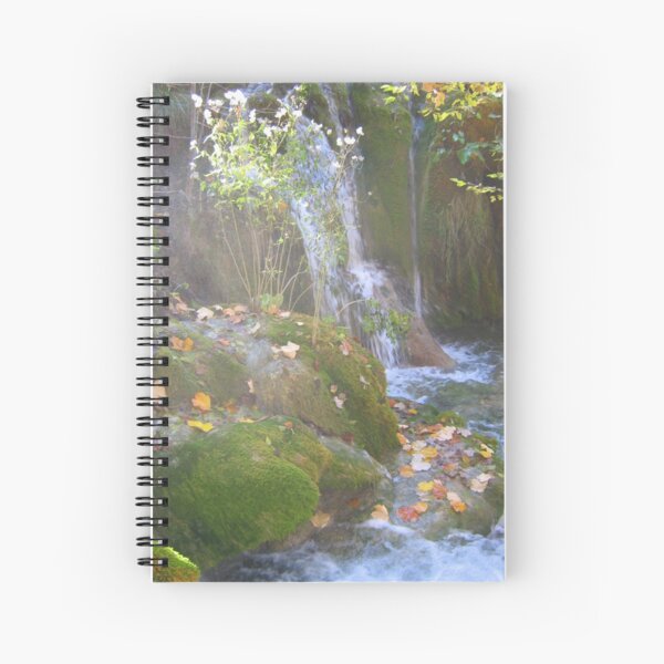 MISTY WATERFALL Spiral Notebook