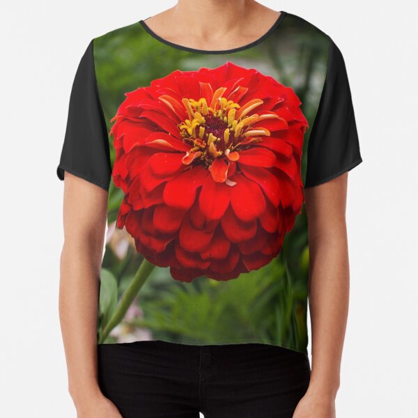 Zinnia flower Chiffon Top