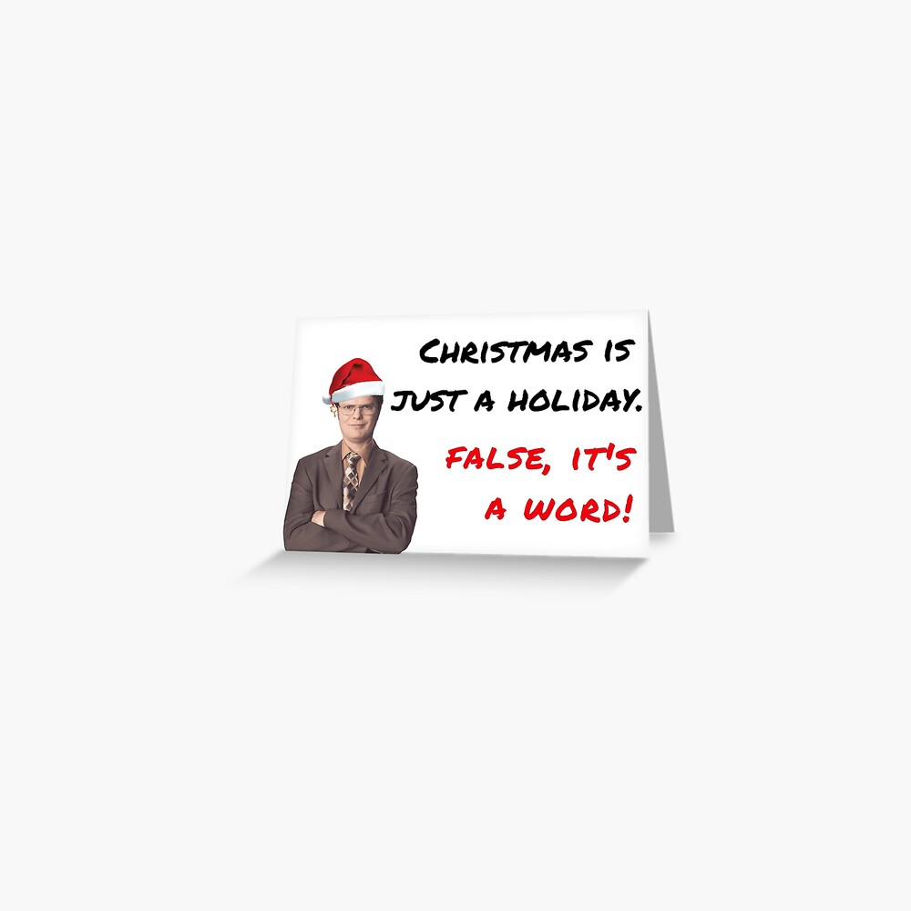 Dwight Schrute Christmas card, The Office Show Christmas, Xmas