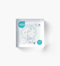 Access Paris Orly Airports ORY <> Paris Charles de Gaulle CDG Acrylic Block