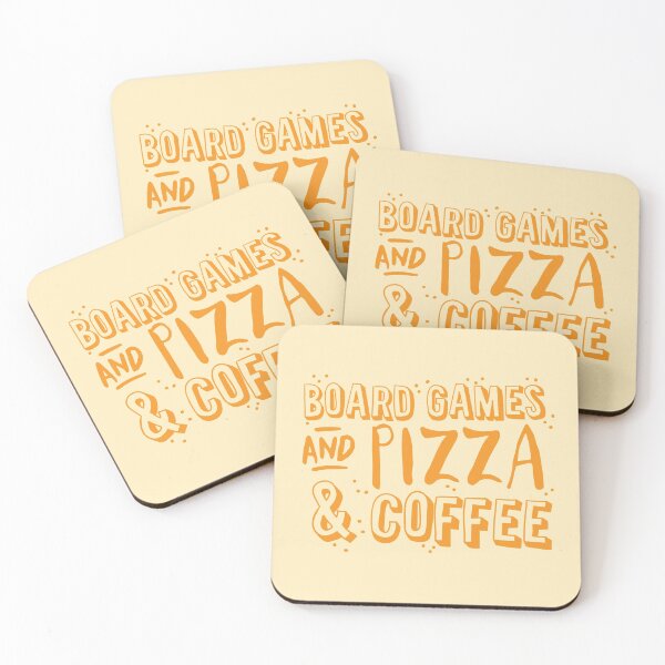 Item preview, Board games and pizza and coffee designed and sold by jazzydevil.