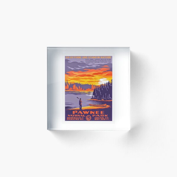 Pawnee National Park Acrylic Block