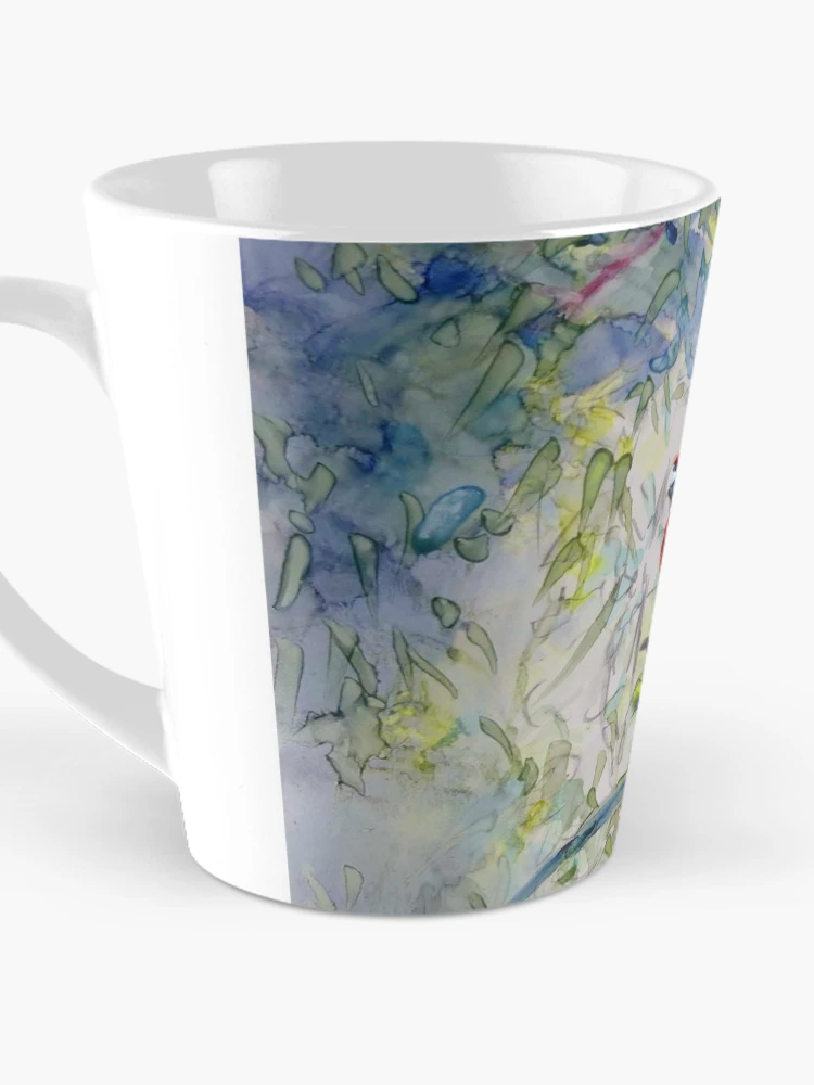 Thumbnail 3 of 4, Coffee Mug, Crimson Rosellas designed and sold by WrenCottage.