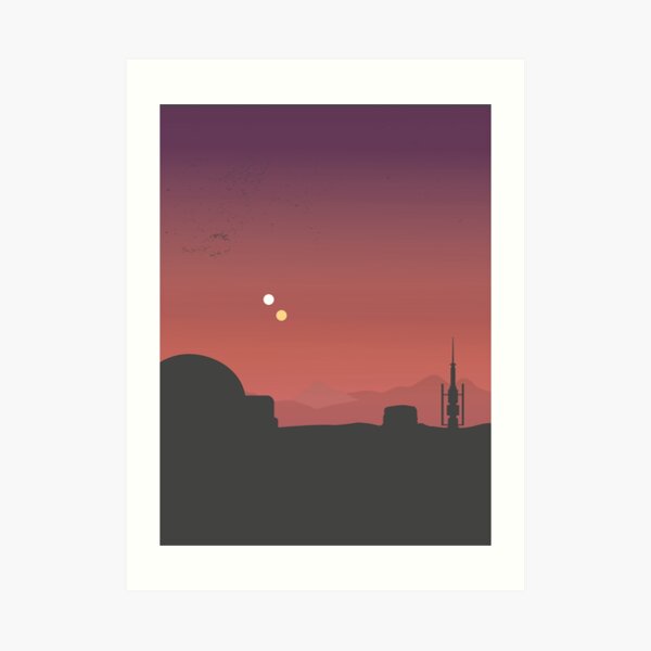 Purple Land Art Print