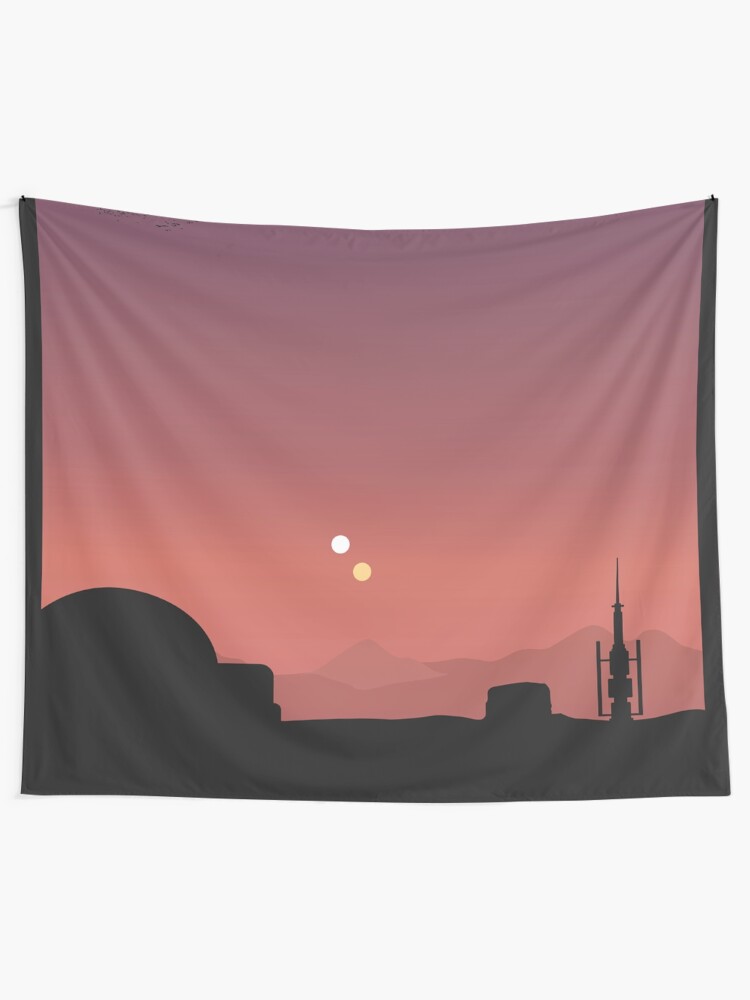 Alternate view of Purple Land Tapestry