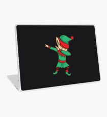 Dabbing Elf Christmas Art | X-mas Gnome Cool Elves Gift Laptop Skin