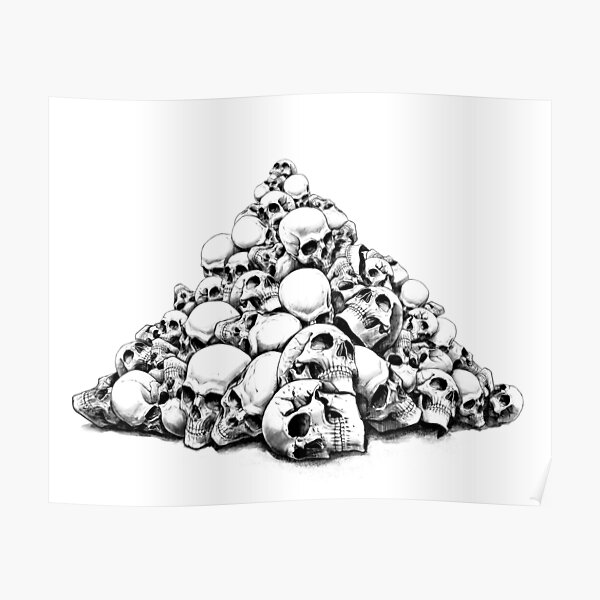 pile of skulls Poster