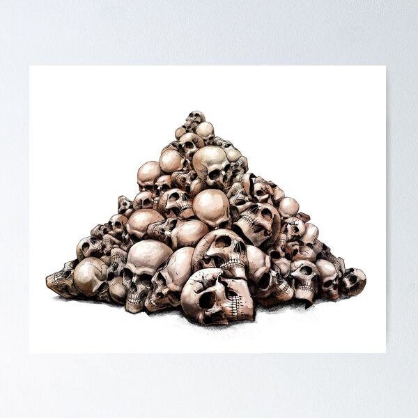Item preview, a slide of human skulls designed and sold by WarmTail.