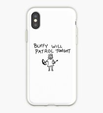 BtVS, Buffy Will Patrol Tonight, Buffy the Vampire Slayer, 90s, Hush, Joss Whedon, Giles, The Gentlemen, Once More With Feeling iPhone Case