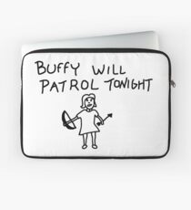 BtVS, Buffy Will Patrol Tonight, Buffy the Vampire Slayer, 90s, Hush, Joss Whedon, Giles, The Gentlemen, Once More With Feeling Laptop Sleeve
