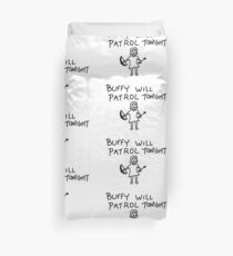 BtVS, Buffy Will Patrol Tonight, Buffy the Vampire Slayer, 90s, Hush, Joss Whedon, Giles, The Gentlemen, Once More With Feeling Duvet Cover
