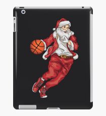 Santa Basketball Dunk Christmas Art | Winter Athlete Gift iPad Case/Skin