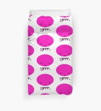 Angry Pink Blobby Head Duvet Cover