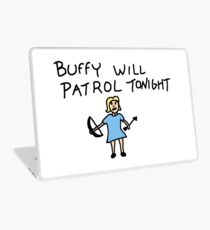 Buffy Will Patrol Tonight, BtVS, Buffy the Vampire Slayer, 90s, Hush, Joss Whedon, Giles, The Gentlemen, Once More With Feeling Laptop Skin