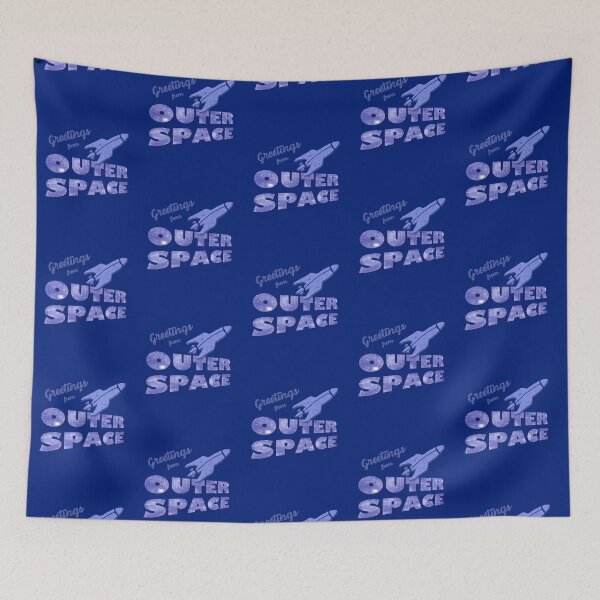 Item preview, Outer Space Nerd Scientist Hacker - Greetings from Outer Space - Gifts designed and sold by sparkpress.