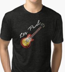 Les Paul Gibson Guitar Tri-blend T-Shirt