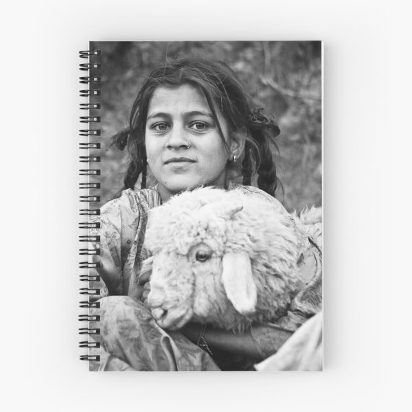 Artikelvorschau, Rural Girl with Sheep - Himilayan Faces entworfen und verkauft von Chinua Ford.