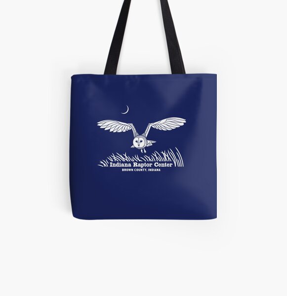 Barn Owl Indiana Raptor Center logo All Over Print Tote Bag