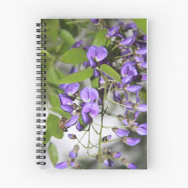 Item preview, HUNGRY BEE ON TREE WISTERIA designed and sold by Justine Walke.