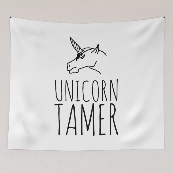 Item preview, Unicorn Tamer Ugly Funny Unicorn Drawing designed and sold by PugSwagClothing.