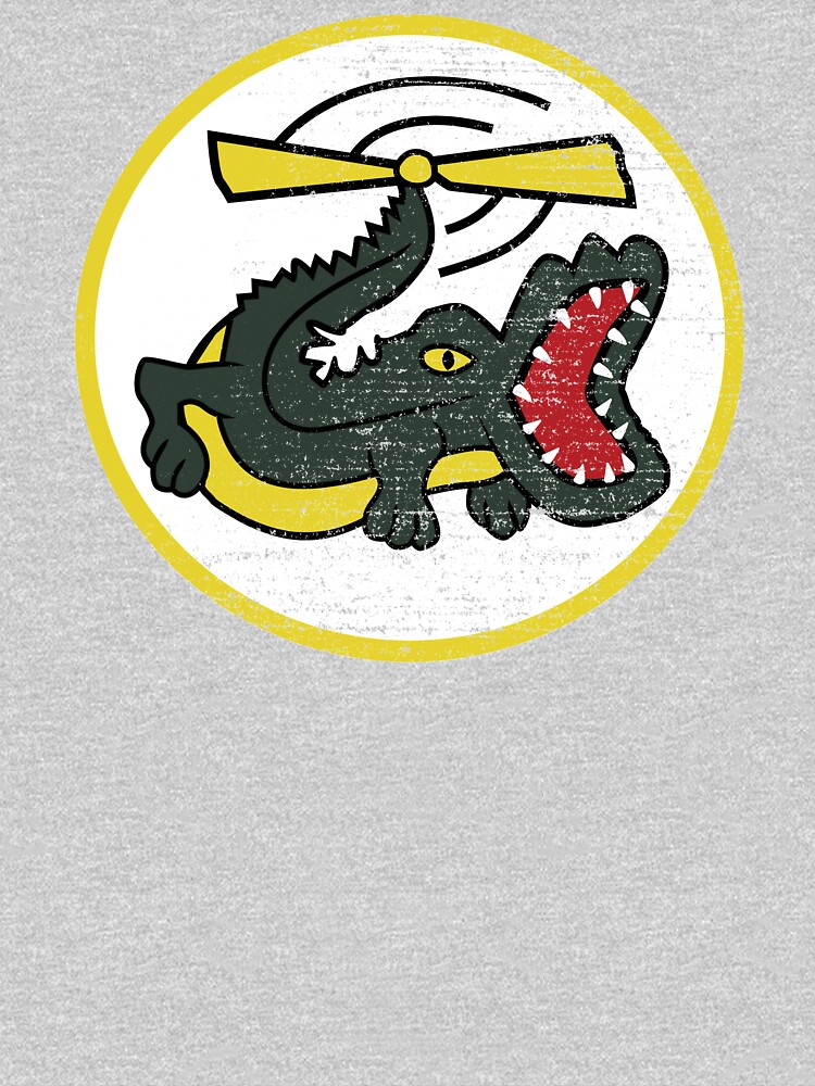 Funny Crocodile Helicopter Military Pilot Patch Shirt Gear by DynamicDesign