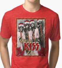 Kiss - Merry Kissmas !!! Tri-blend T-Shirt
