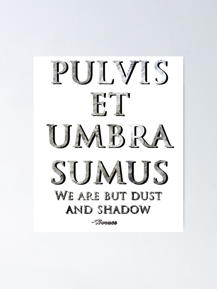 Pulvis et umbra deals sumus google translate