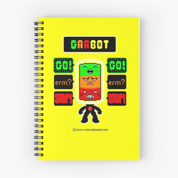 Item preview, GARBOT Yellow Background designed and sold by atombat.