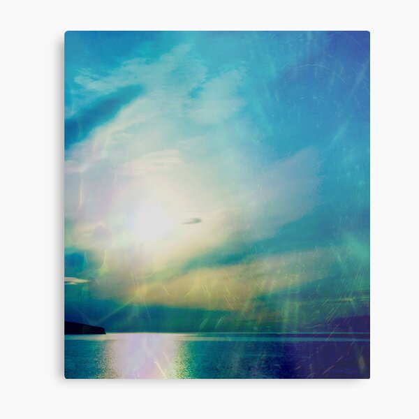 Blue Green Tranquility Metal Print