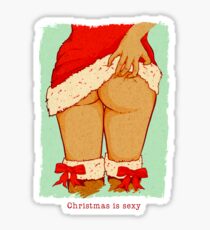 Christmas is Sexy Cute Funny Ms.Clause Sticker