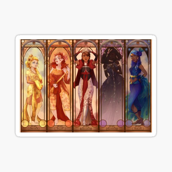 Lunar Girls Sticker