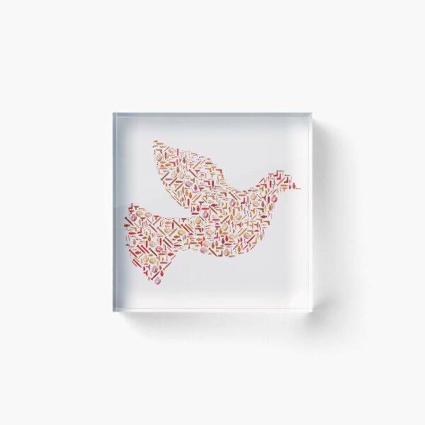 Item preview, Peace dove from weapons collage designed and sold by Dator.