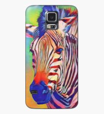 Zsa Zsa das bunte Zebra Hülle & Klebefolie für Samsung Galaxy