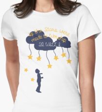 Camiseta entallada para mujer Si las estrellas fueron hechas para adorar, así lo haré yo.