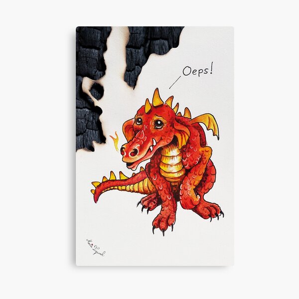 Dragon by Maria Tiqwah Canvas Print