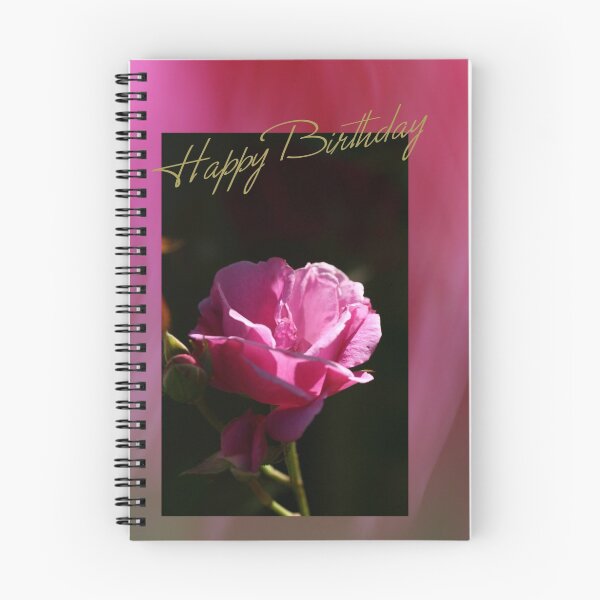 Artikelvorschau, Happy Birthday - Pink Rose entworfen und verkauft von Joy Watson - Natural Light Photography .