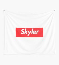 Hello My Name Is Skyler Name Tag Wall Tapestry