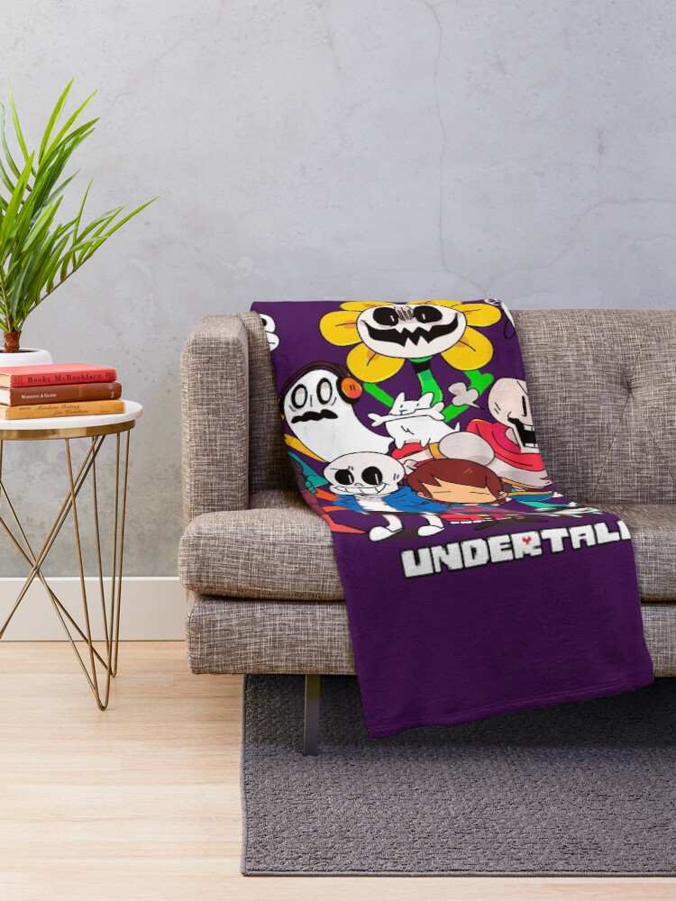 Alternate view of Undertale Adventure Throw Blanket