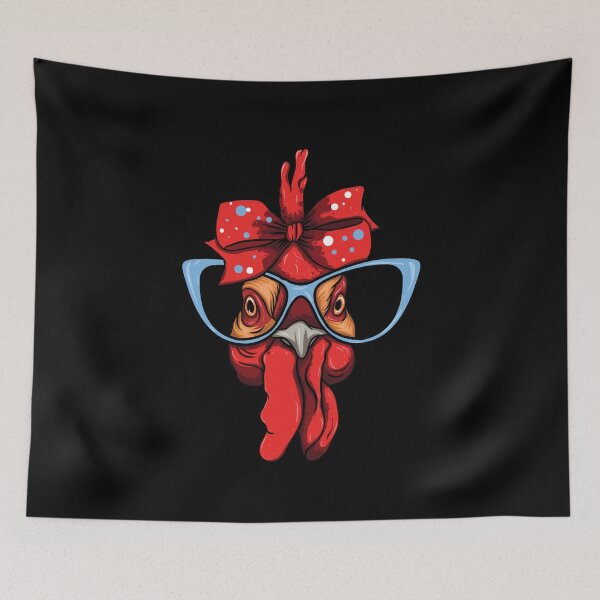 Item preview, Chicken With Glasses And Bow designed and sold by designeclipse.