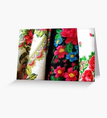 Russian Shawl. Greeting Card