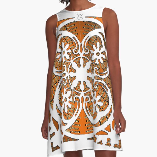 Floral ornament A-Line Dress