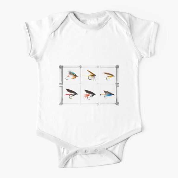 Fly Fishing Lure Short Sleeve Baby One-Piece